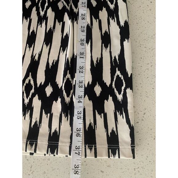 J. McLaughlin Catalina Cloth Black‎ Ivory Ikat Sheath Dress Size M - Picture 9 of 11